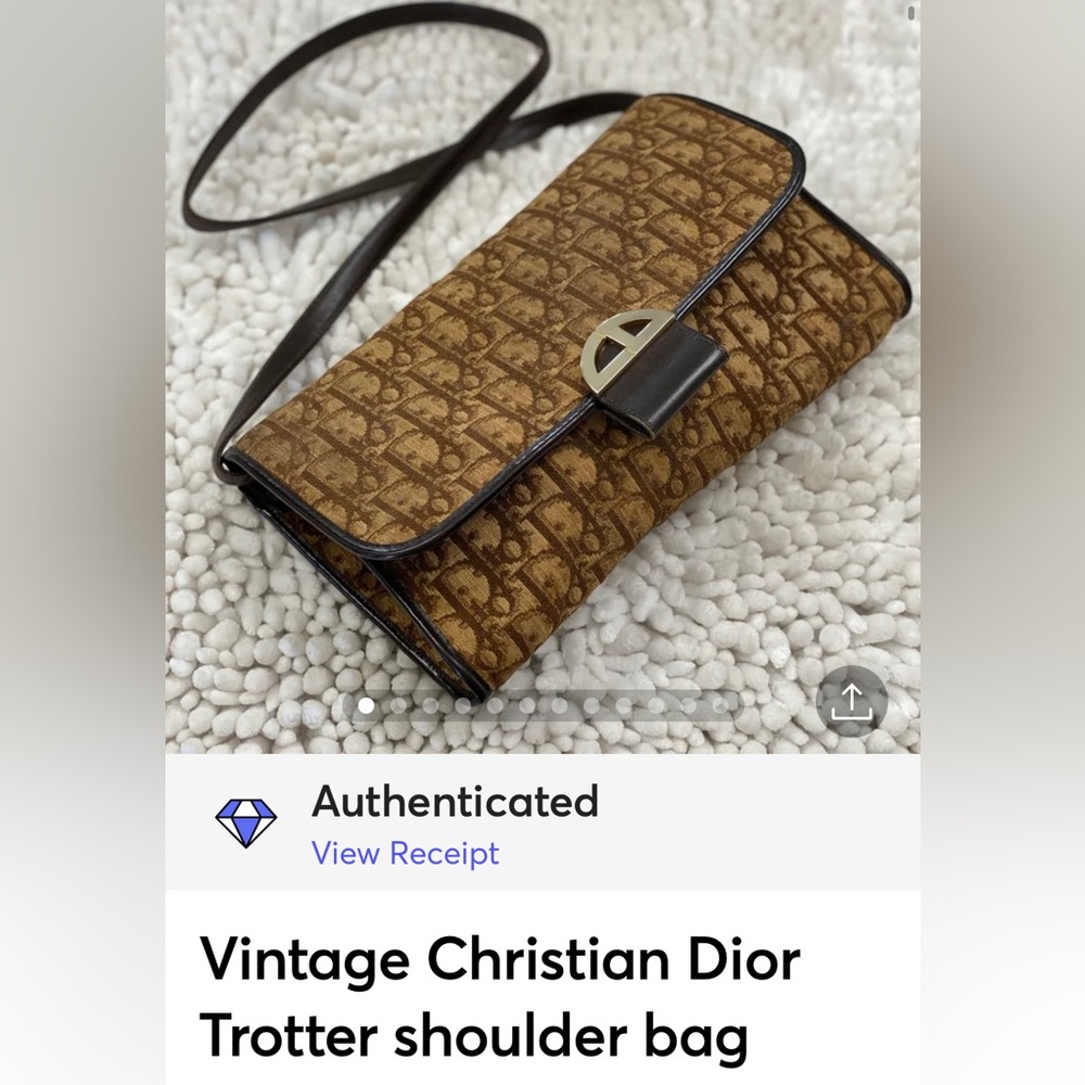 Vintage Christian Dior Trotter shoulder bag